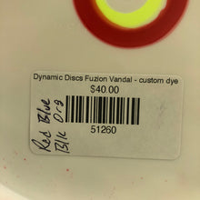 Load image into Gallery viewer, Dynamic Discs Fuzion Vandal - custom dye