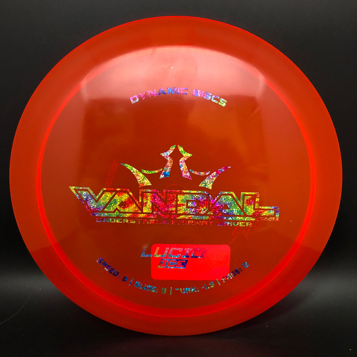 Dynamic Discs Lucid Ice Vandal stock Maverick Disc Golf