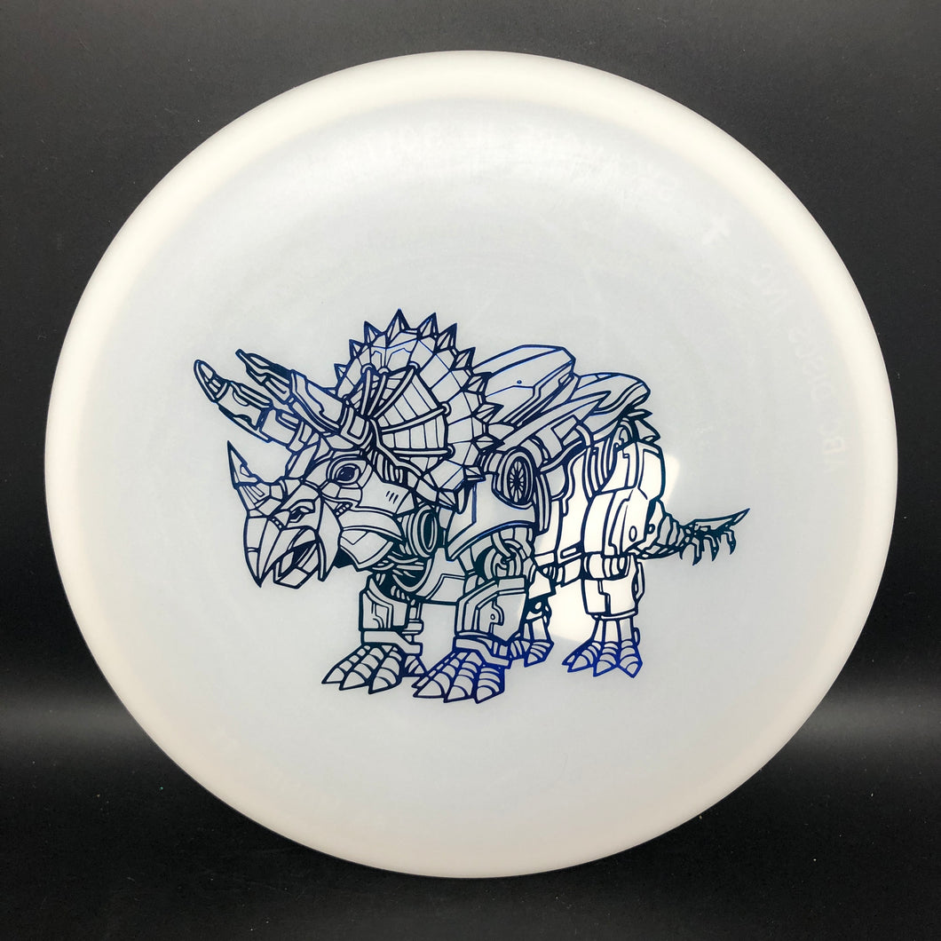Dino Discs Egg Shell Glow Triceratops - robot stamp