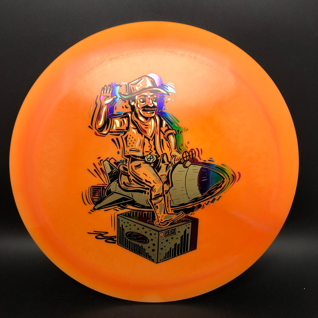 Lone Star Alpha Tombstone - Ride 'em Rocket Cowboy
