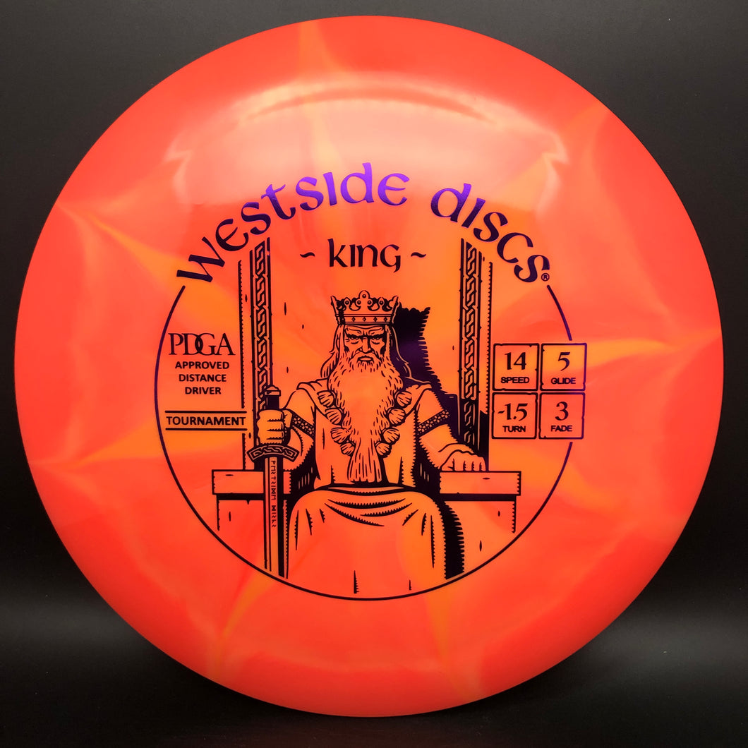 Westside Discs Tournament Burst King - Stock Stamp