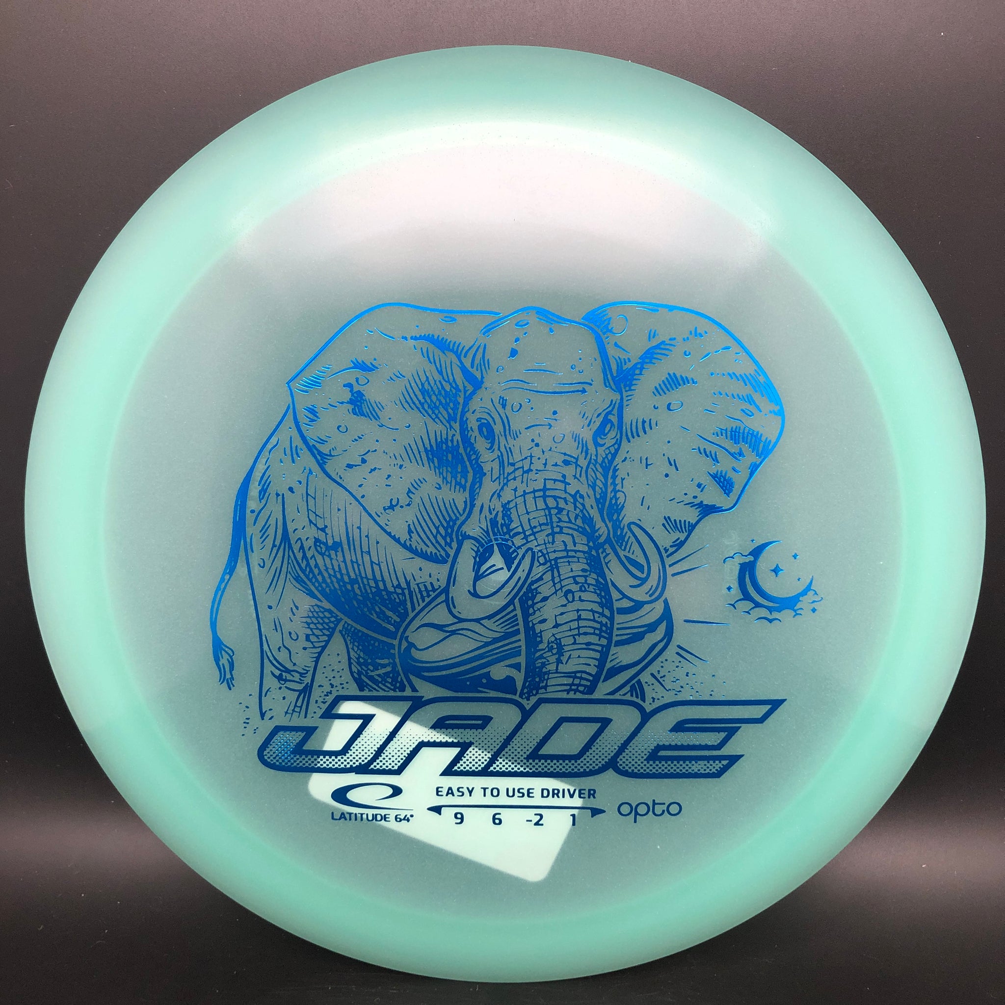 Latitude 64 Opto Moonshine Jade - Elephant Stamp – Maverick Disc Golf