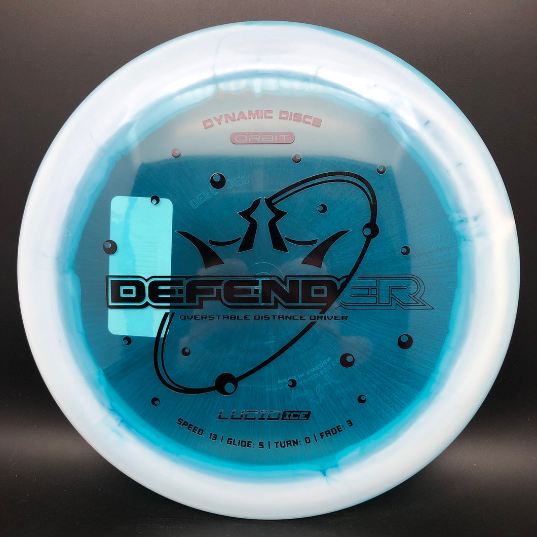 Dynamic Discs Lucid Ice Orbit Defender - Stock Stamp