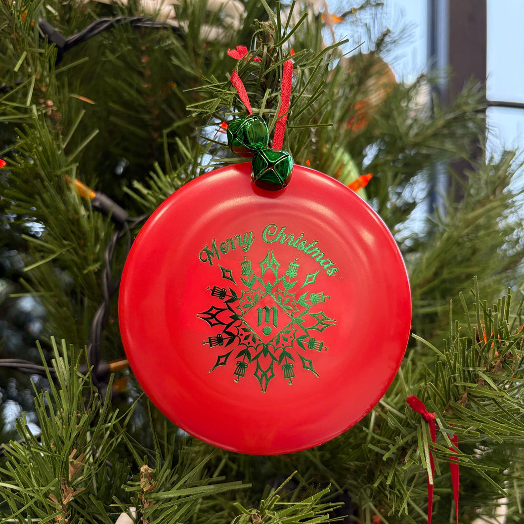 #63 Disc Golf Mini Marker Christmas ornament Maverick snowflake