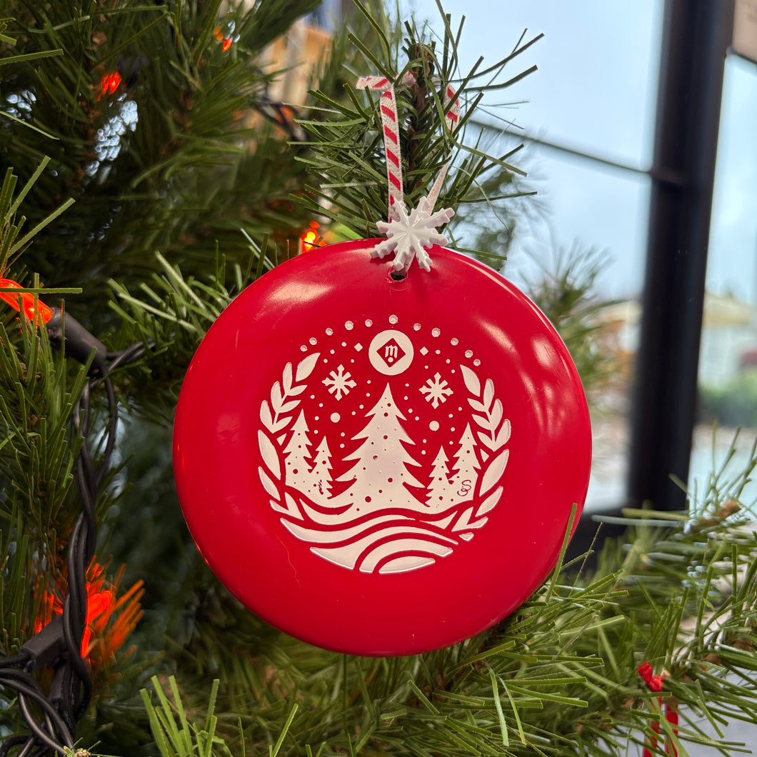 #59 Disc Golf Mini Marker Christmas Ornament Tree Stamp