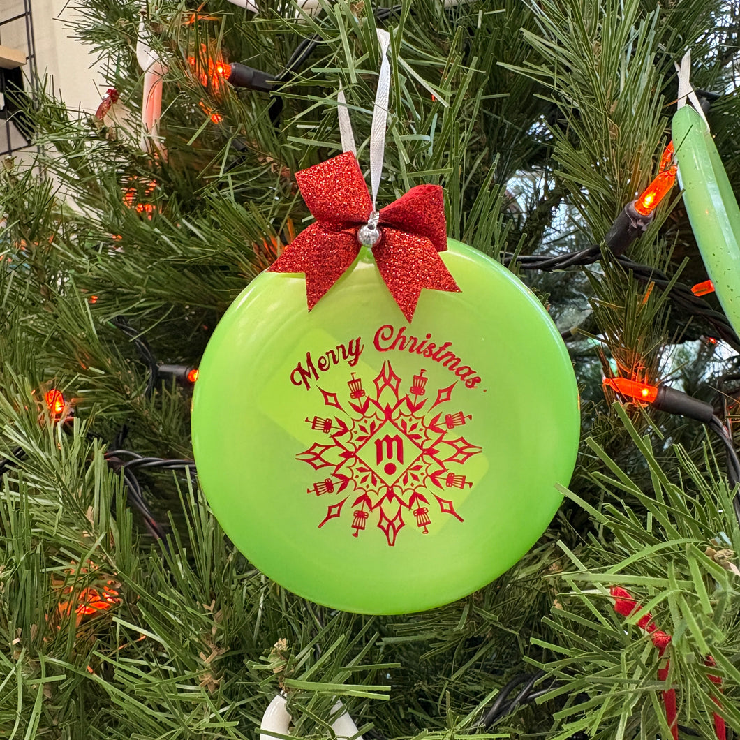 #64 Disc Golf Mini Marker Christmas ornament Maverick snowflake
