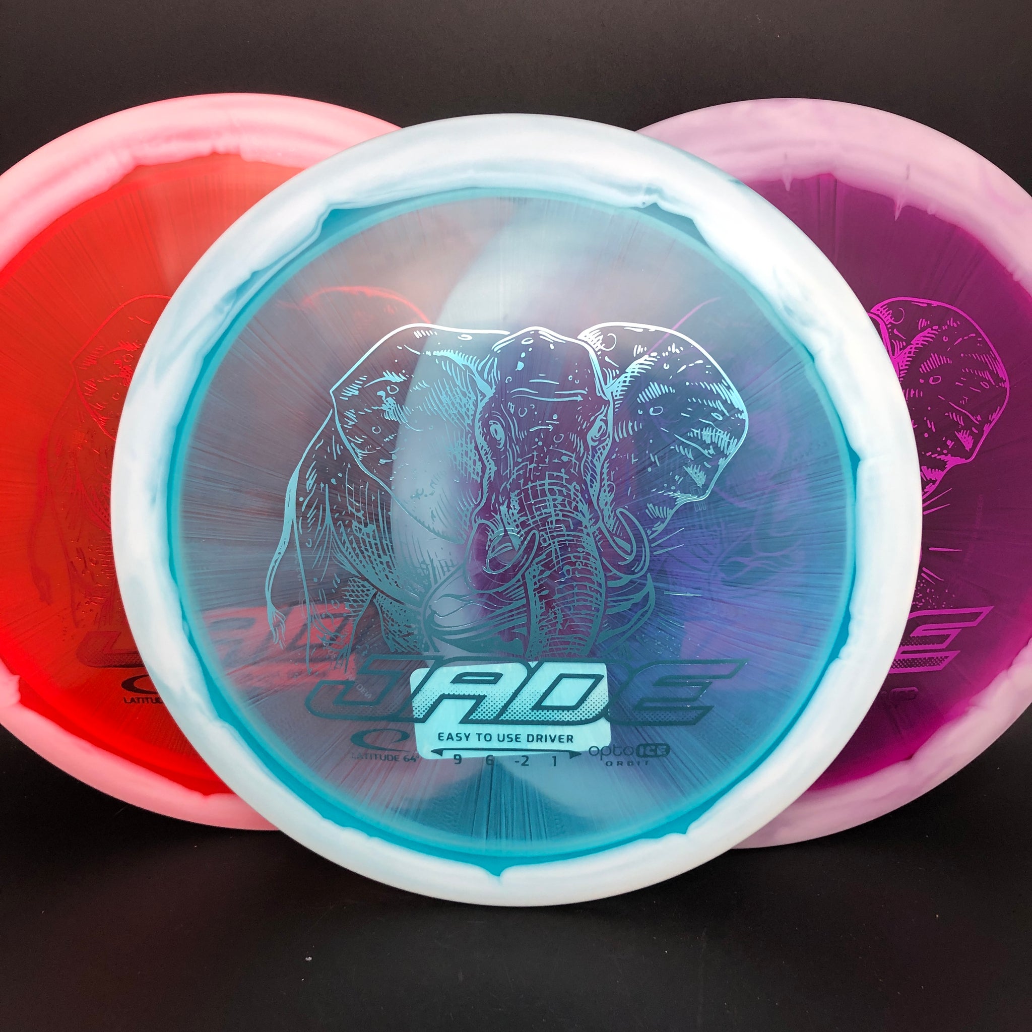 Latitude 64 Opto Ice Orbit Jade - elephant stamp – Maverick Disc Golf