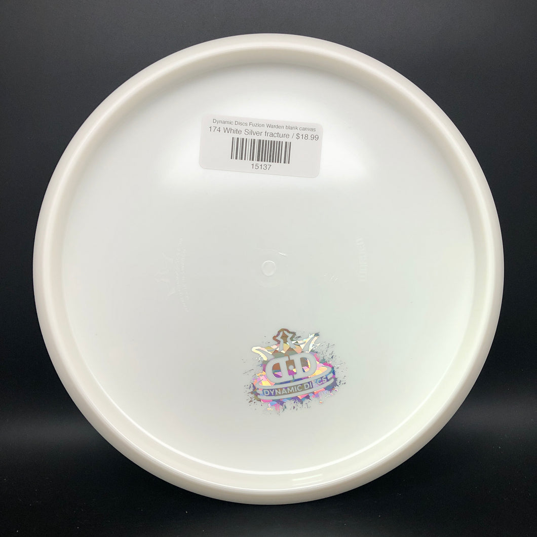 Dynamic Discs Fuzion Warden blank canvas
