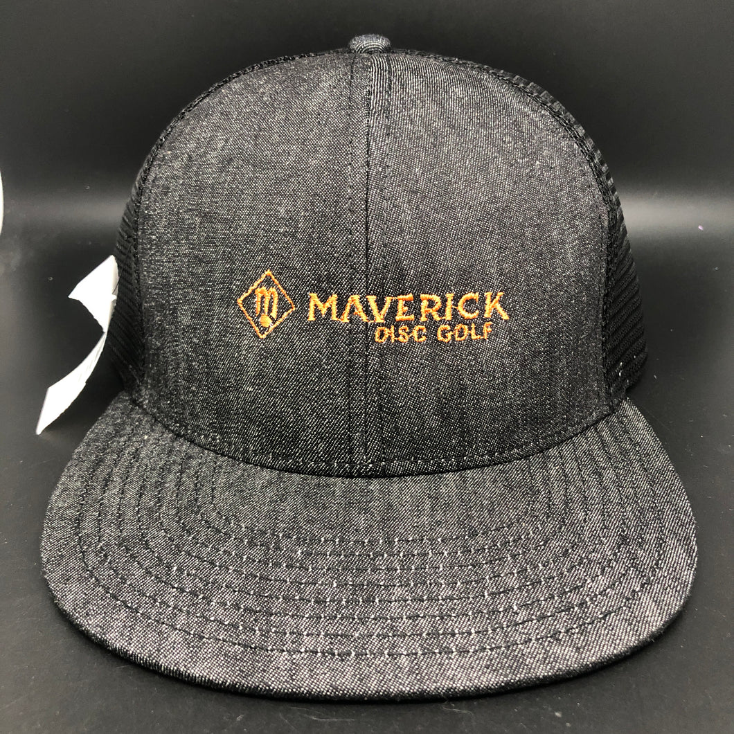 Maverick Disc Golf Flat Bill Snapback black heather hat