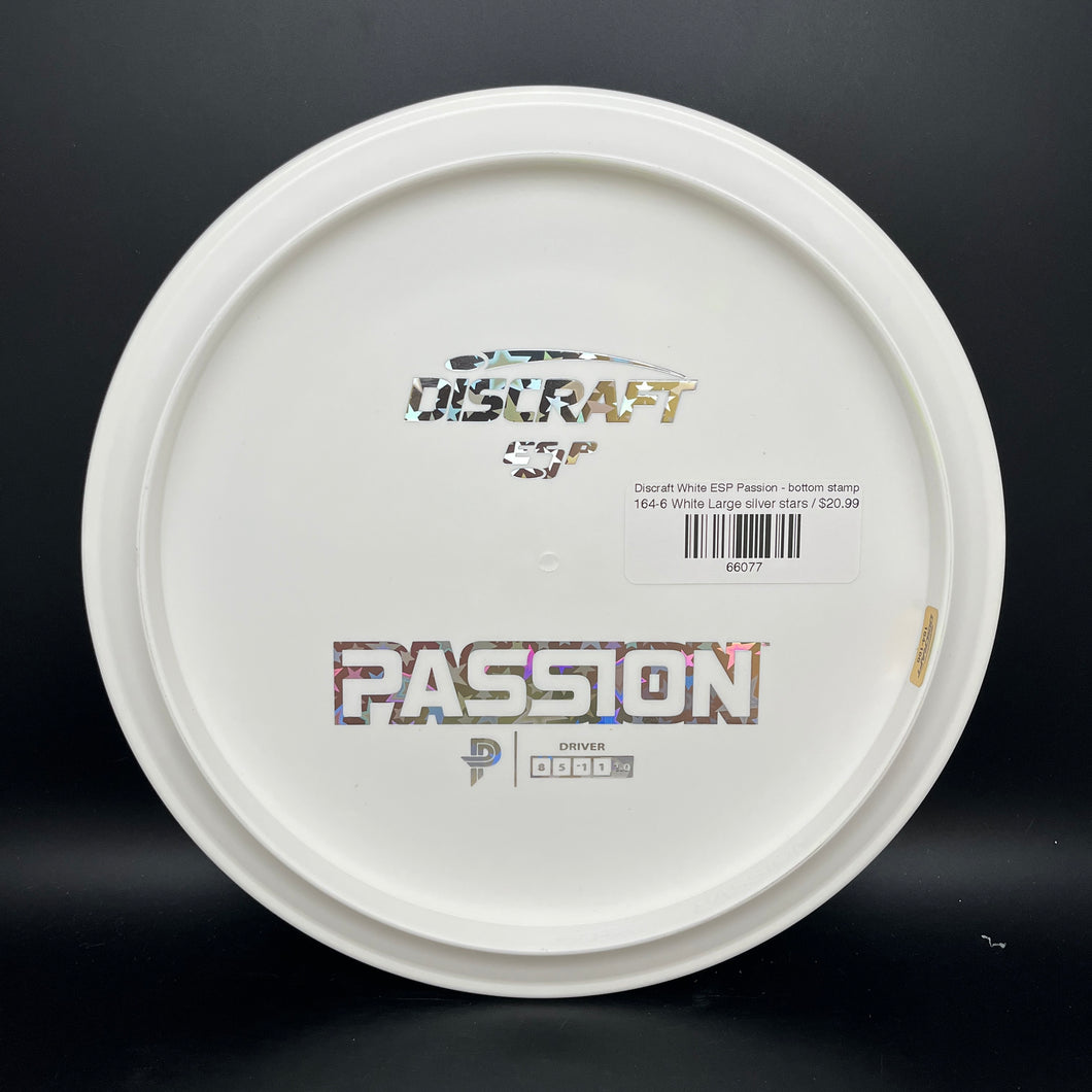 Discraft White ESP Passion - bottom stamp