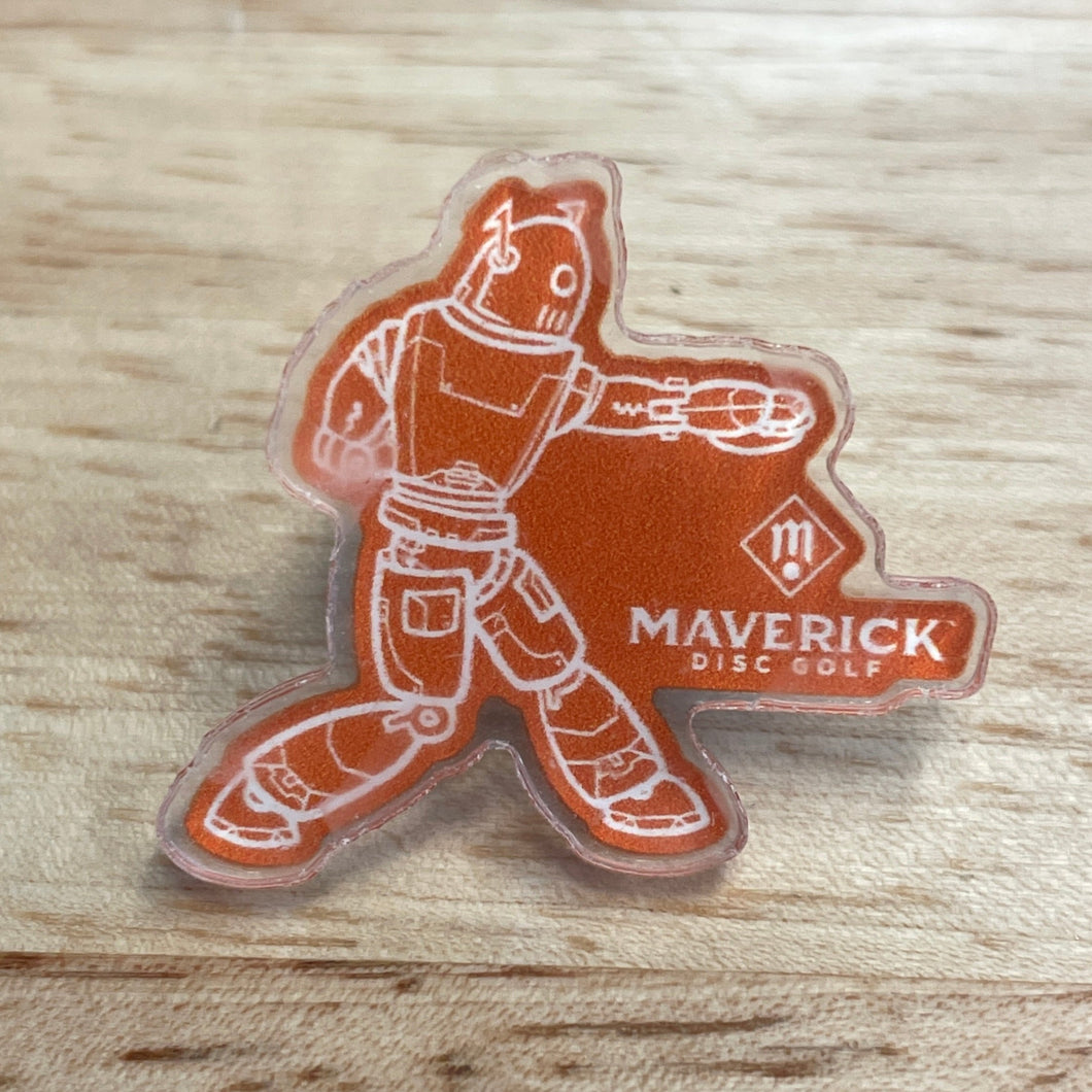 Maverick Robot Acrylic Pin