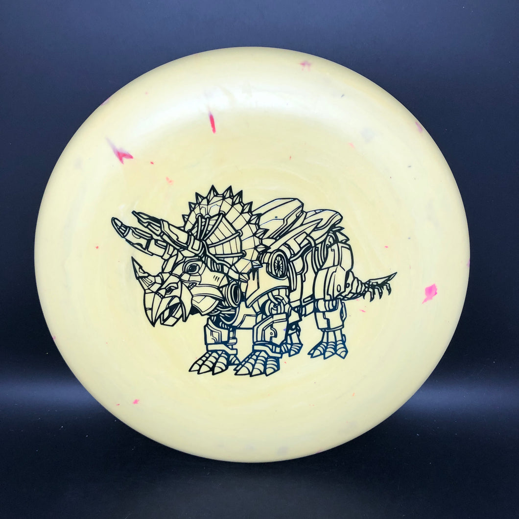 Dino Discs Egg Shell Triceratops - robot stamp