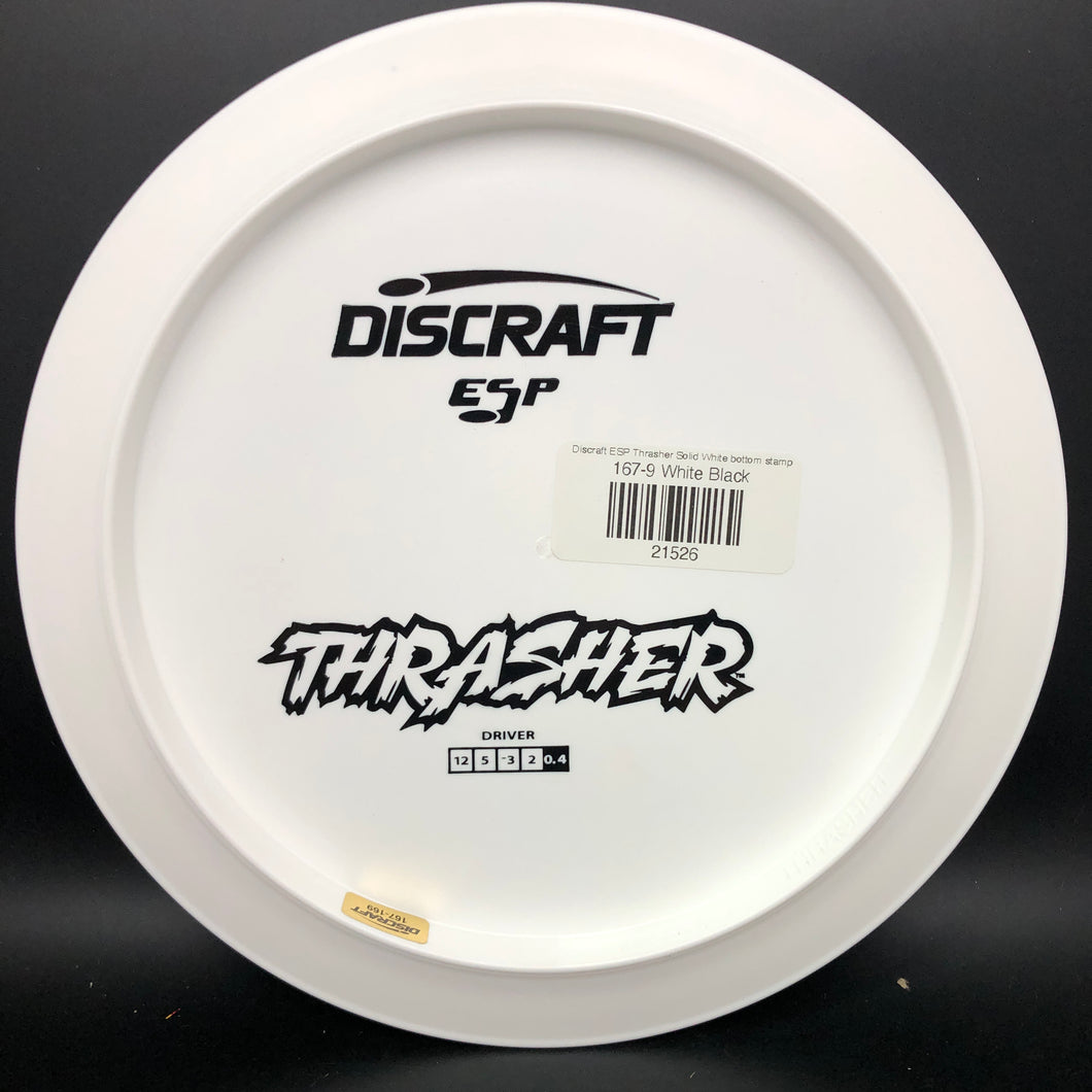 Discraft ESP Thrasher Solid White bottom stamp
