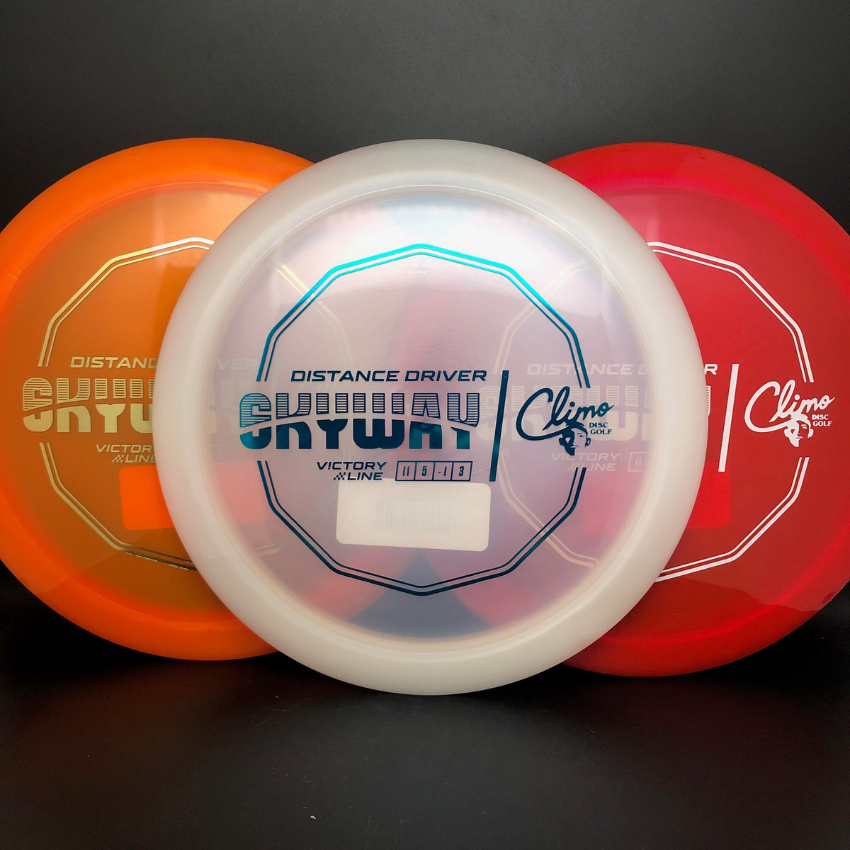 Climo Disc Golf Victory Line Skyway stock – Maverick Disc Golf