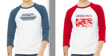 Load image into Gallery viewer, Axiom / MVP Raglan 3/4 T-shirts
