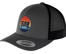 Load image into Gallery viewer, DGA Retro Sunset Patch - Curved Mesh Snapback
