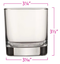 Load image into Gallery viewer, 10oz Heavy Base Rocks Glass Maverick bar logo
