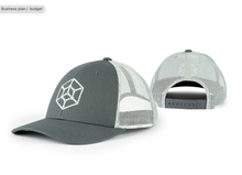 Load image into Gallery viewer, GRIPeq Large Hex Gray Trucker Hat

