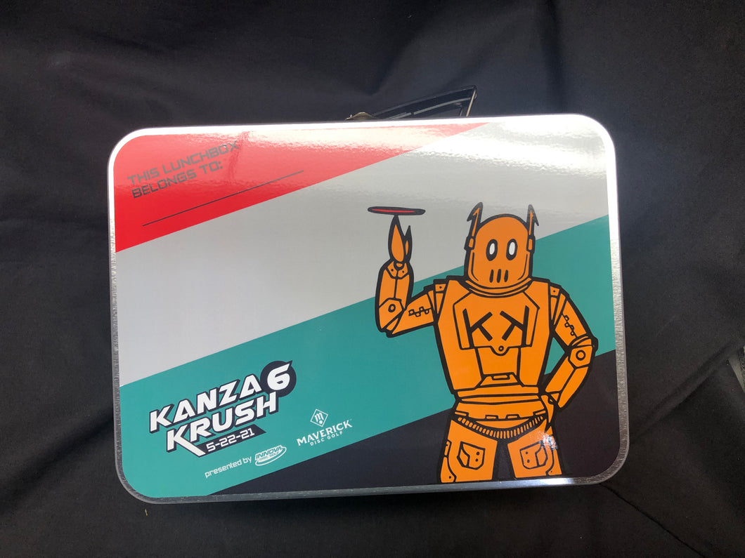 Retro Metal Lunch Box, Kanza Krush robot