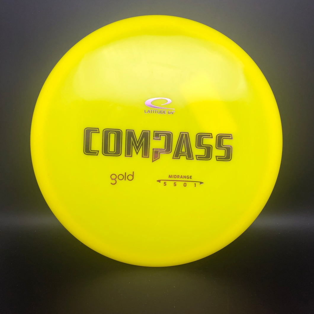 Latitude 64 Gold Compass - stock