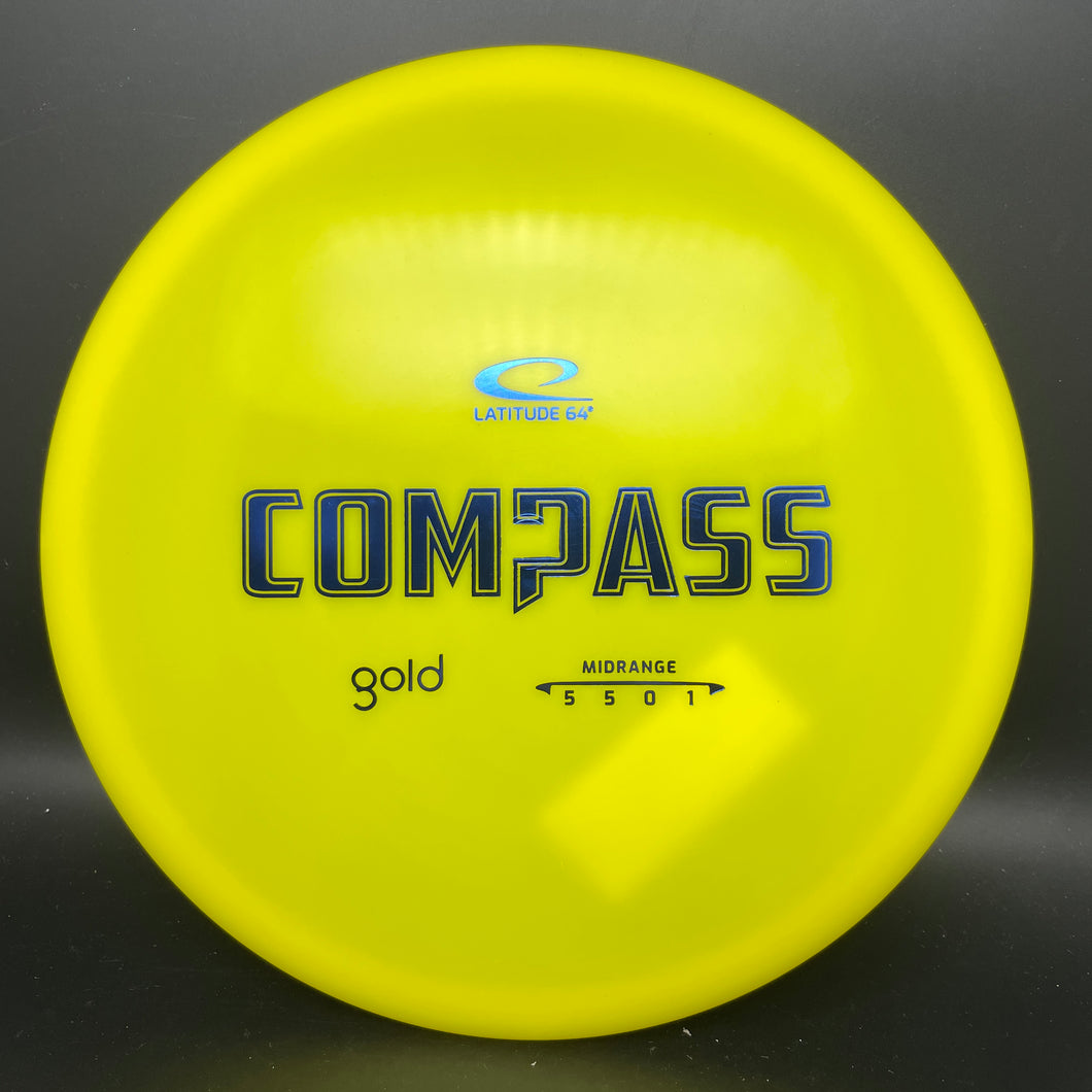 Latitude 64 Gold Compass - stock