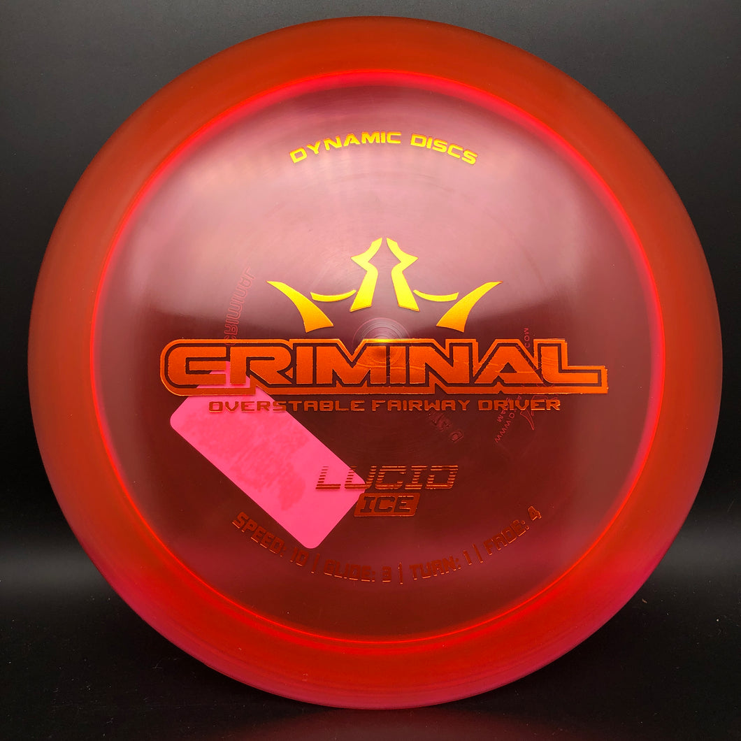 Dynamic Discs Lucid Ice Criminal - stock
