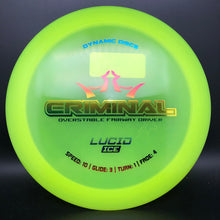 Load image into Gallery viewer, Dynamic Discs Lucid Ice Criminal - stock
