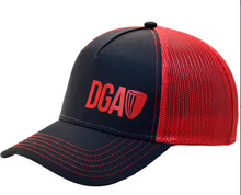 Load image into Gallery viewer, DGA CURVED BILL MESH SNAPBACK LOGO CAP HAT
