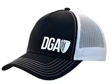 Load image into Gallery viewer, DGA CURVED BILL MESH SNAPBACK LOGO CAP HAT

